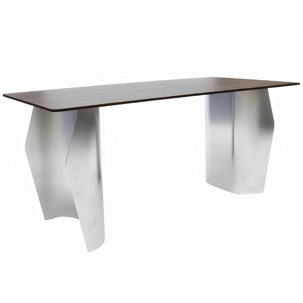 Zelan Series Modern Dining Table in Red Oak