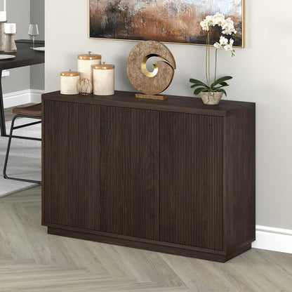 Alston 48" Wide Rectangular Buffet Table in Alder Brown