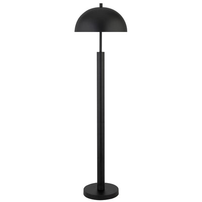 York 58" Tall Floor Lamp with Metal Shade in Blackened Bronze
