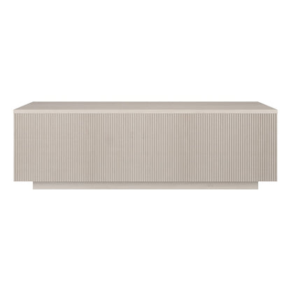 Reyes 48" Wide Rectangular Coffee Table in Alder White