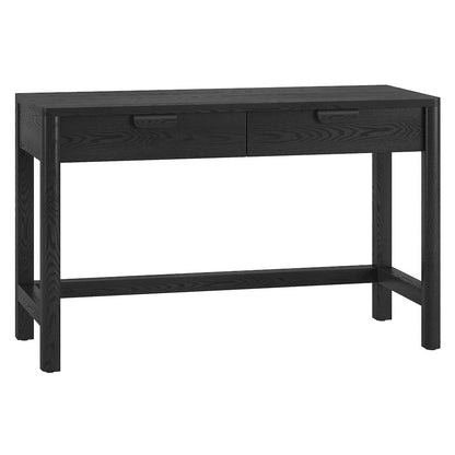 Fern 48" Wide Rectangular Desk in Black Grain