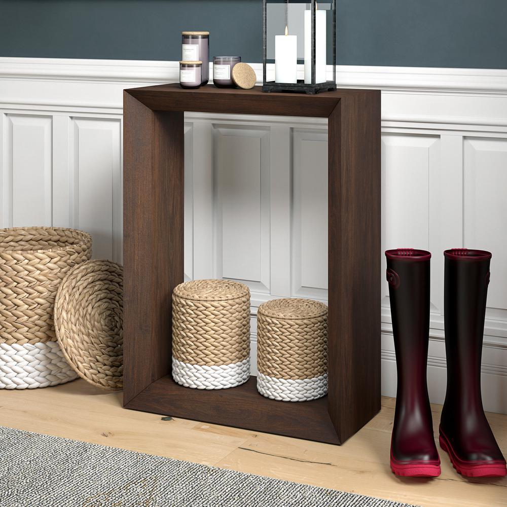 Osmond 22" Wide Rectangular Console Table in Alder Brown