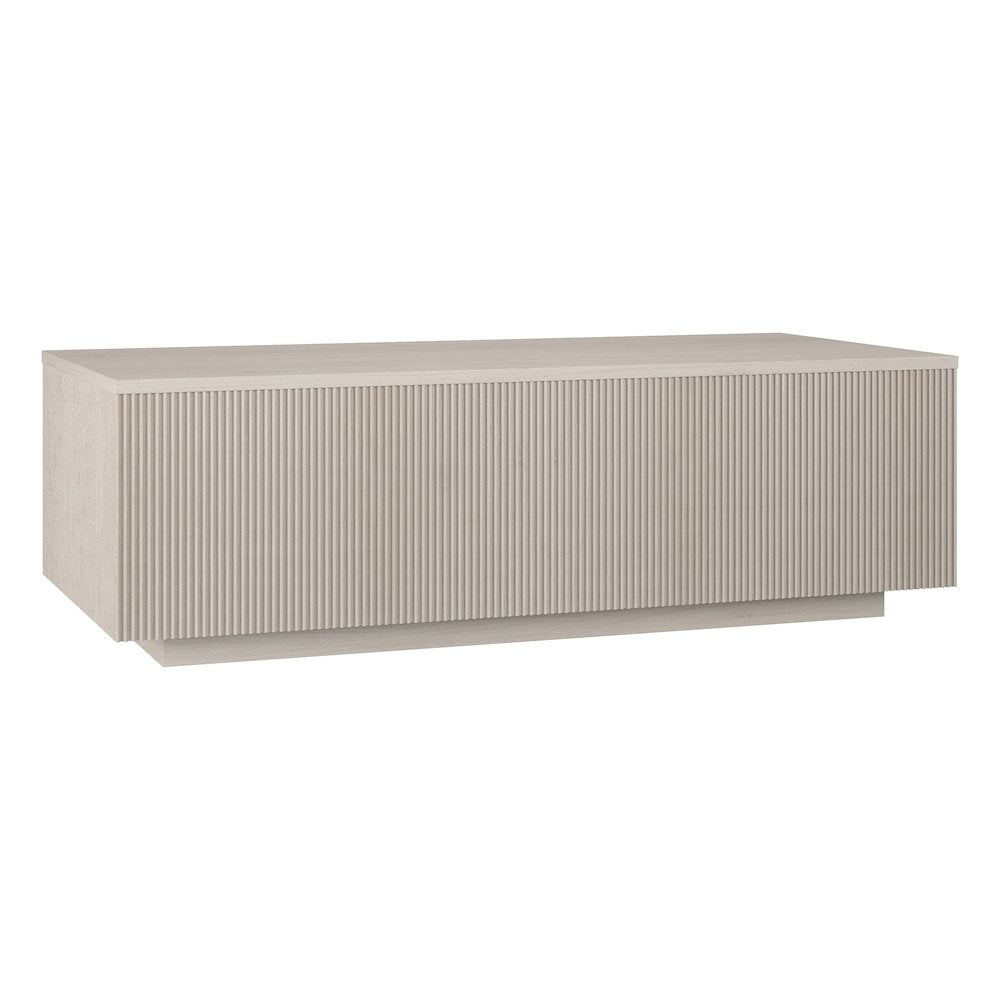 Reyes 48" Wide Rectangular Coffee Table in Alder White
