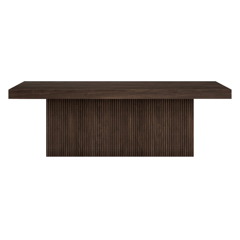 Torren 48" Wide Rectangular Coffee Table in Alder Brown