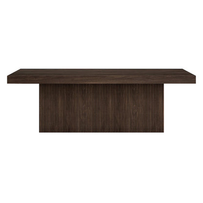 Torren 48" Wide Rectangular Coffee Table in Alder Brown