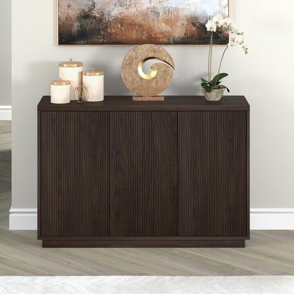 Alston 48" Wide Rectangular Buffet Table in Alder Brown