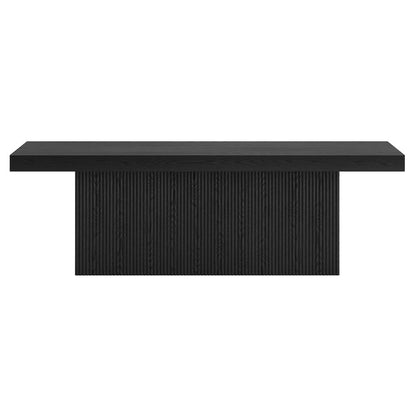 Torren 48" Wide Rectangular Coffee Table in Black Grain