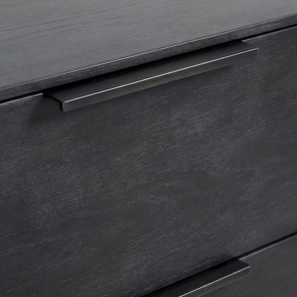 Modern TV Console in Black with spacious storage and sleek design