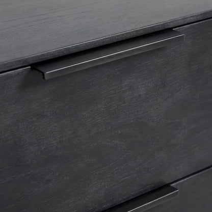 Modern TV Console in Black with spacious storage and sleek design