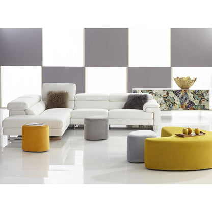 Carmen Ottoman Small Light Grey