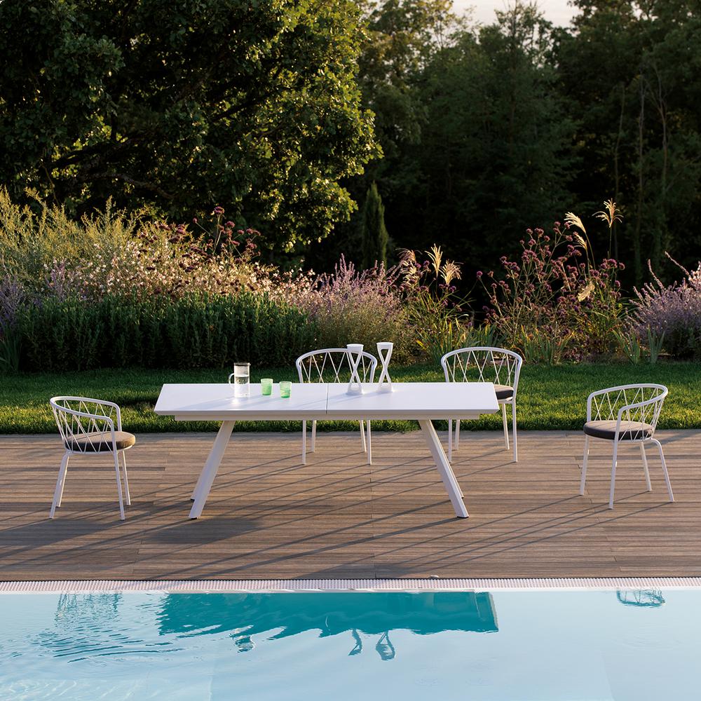 Extension Dining Table Mud Grey