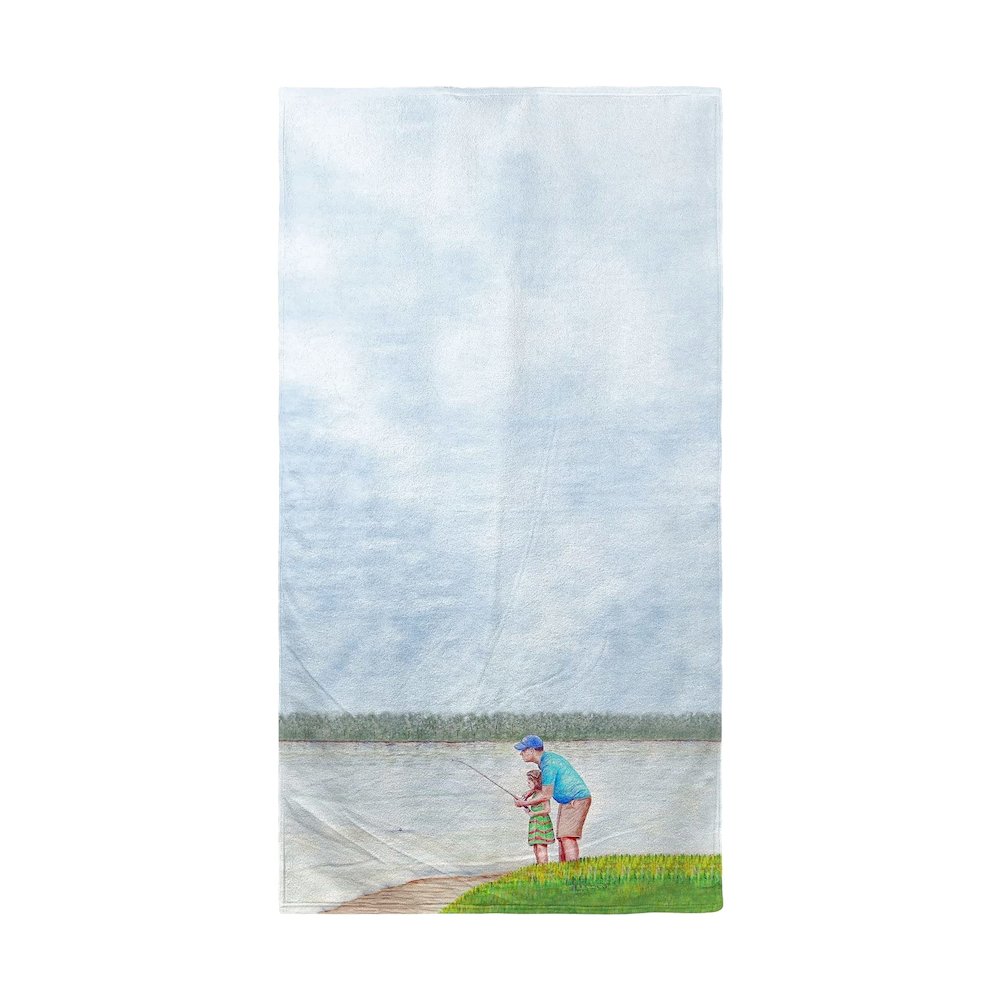 Learning to Fish Beach Towel