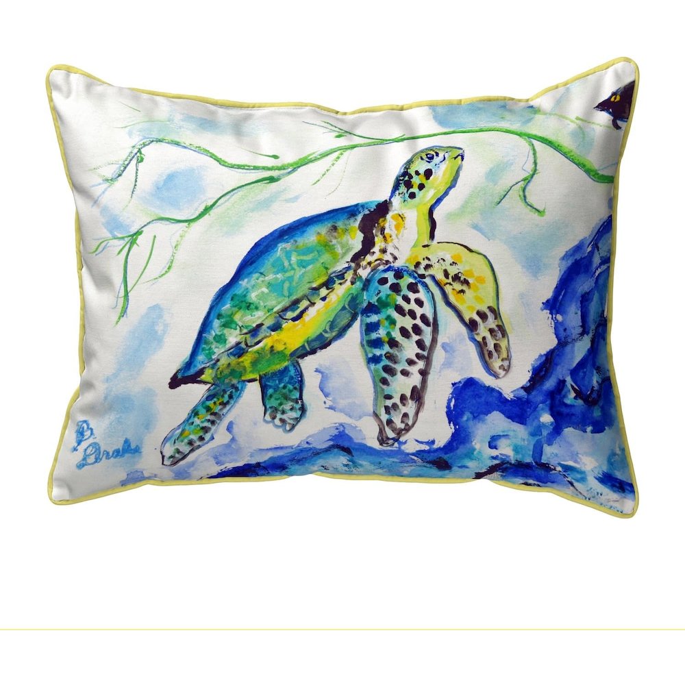 Drake's Sea Turtle Extra Large Zippered Pillow Cover Only (No Insert) 20x24