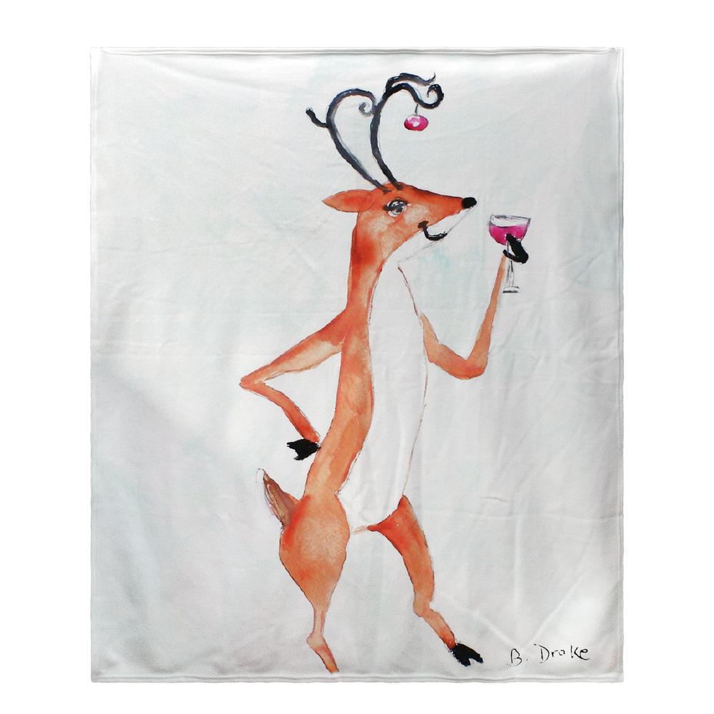Deer Party Fleece Throw