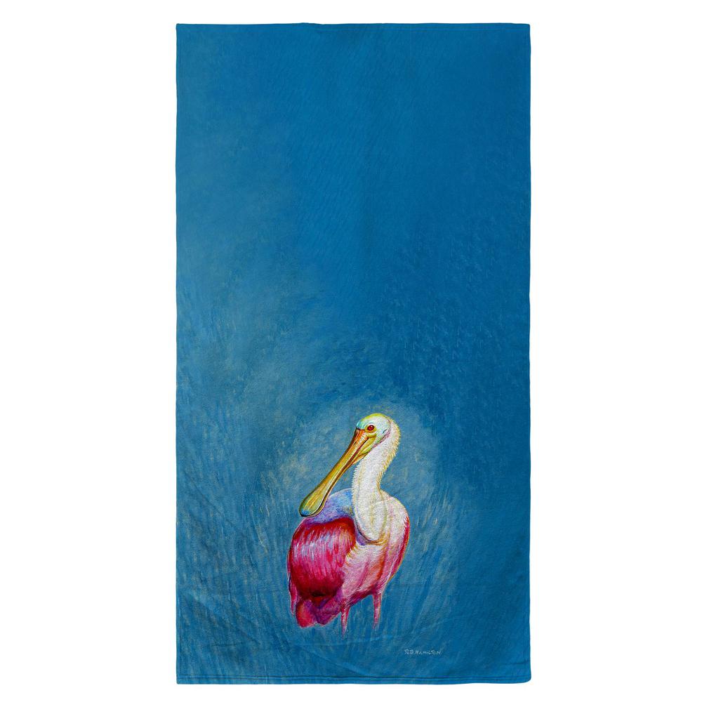Spoonbill Portrait Beach Towel