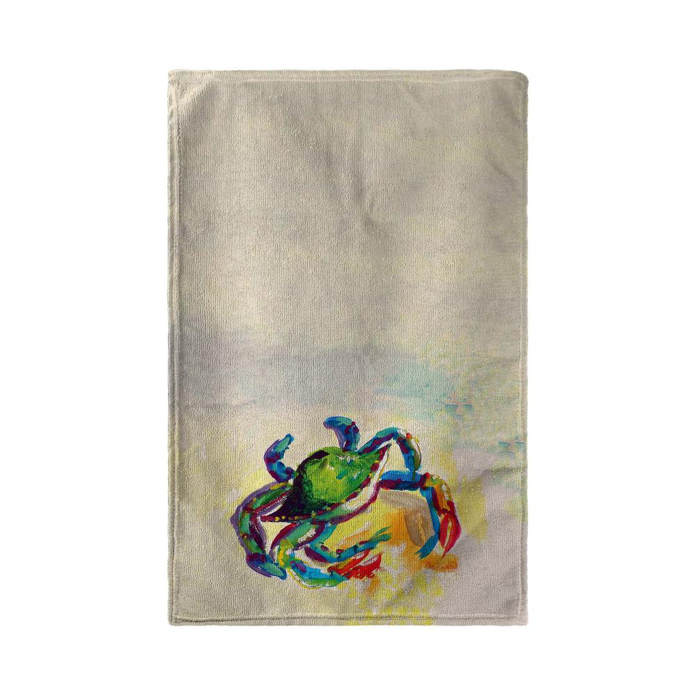 Teal Crab Beach Towel