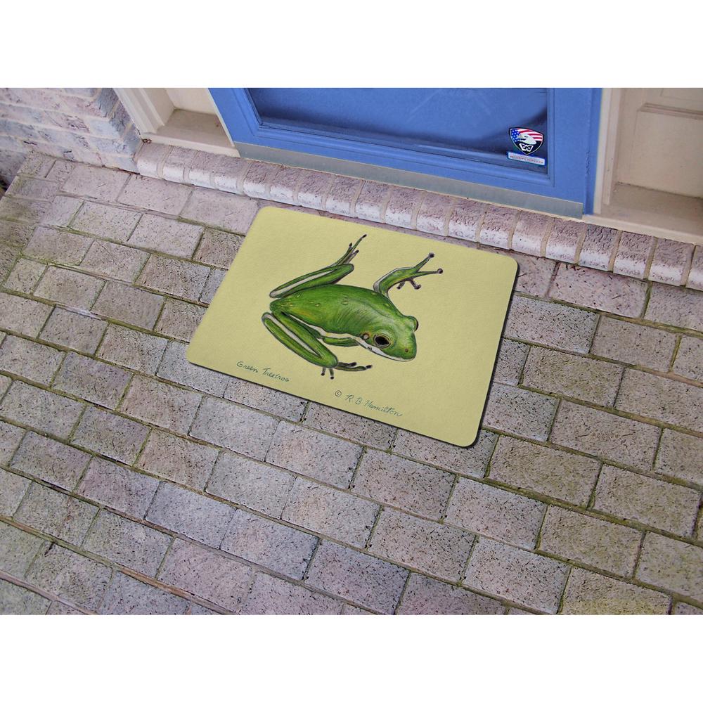 Green Tree Frog Door Mat 18x26