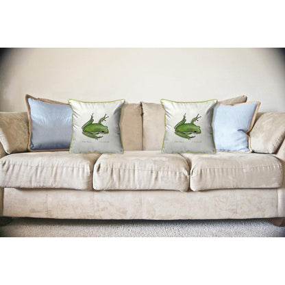 Green Treefrog Large Indoor/Outdoor Pillow 18x18