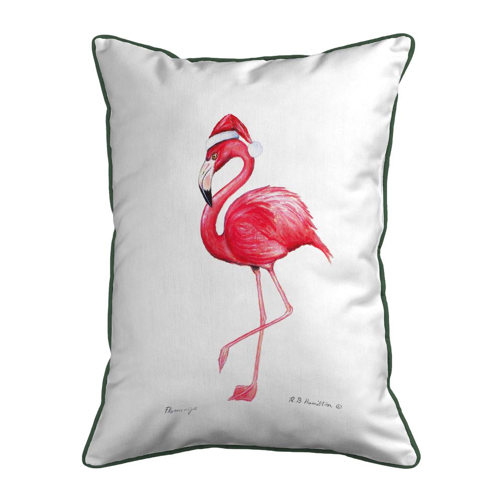 Flamingo Santa Large Pillow 16x20