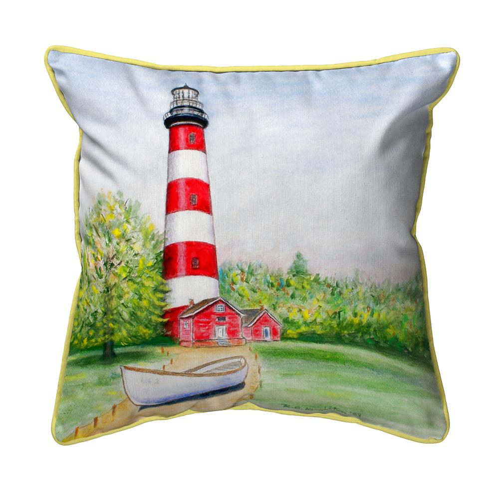 Chincoteague Lighthouse VA Large Indoor/Outdoor Pillow 18x18