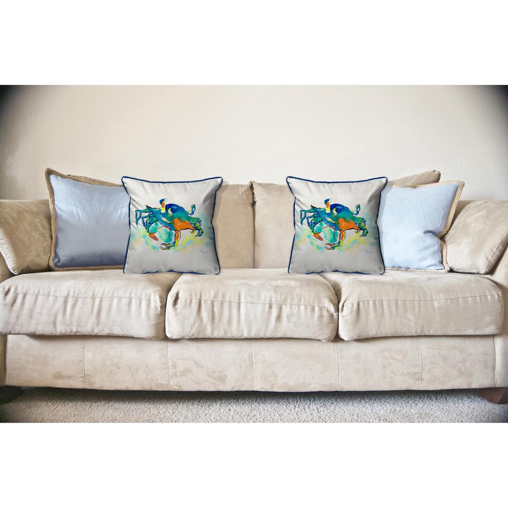 Orange Crab Large Indoor/Outdoor Pillow 18x18