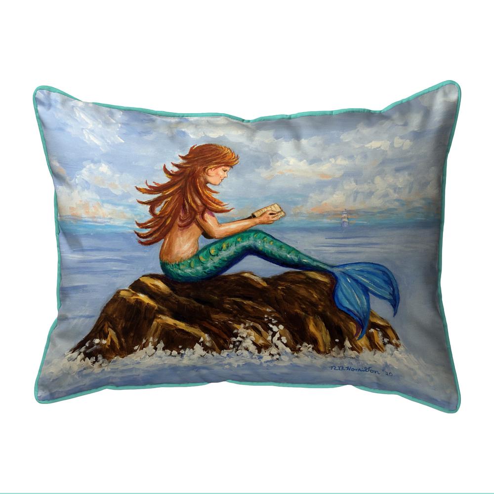 Mermaid's Handbook Large Indoor/Outdoor Pillow 16x20