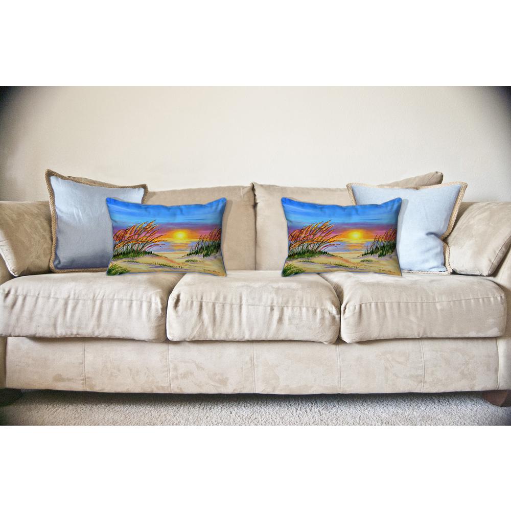 Sea Oates Sunrise Large Indoor/Outdoor Pillow 16x20