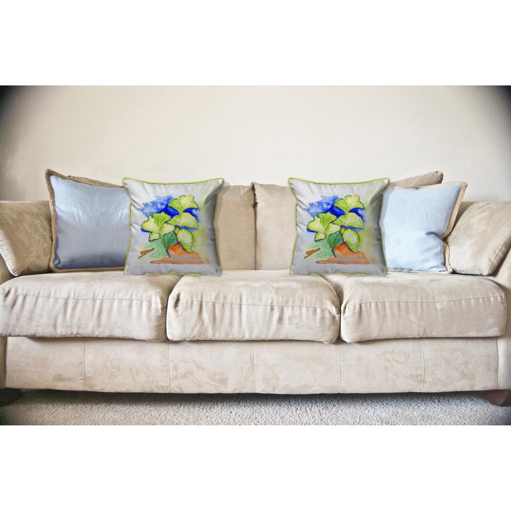 Ginko Leaves Large Indoor/Outdoor Pillow 18x18