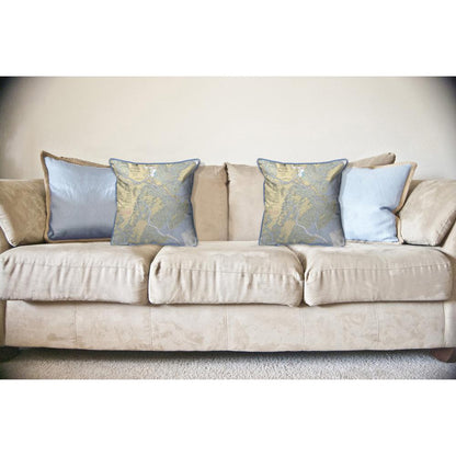 Savannah River and Wassaw Sound, GA Nautical Map Large Corded Indoor/Outdoor Pillow 18x18