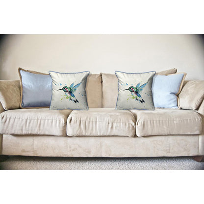 Green Hummingbird Large Indoor/Outdoor Pillow 18x18