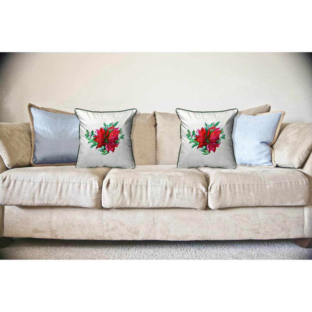 Poinsettia Large Indoor/Outdoor Pillow 18x18