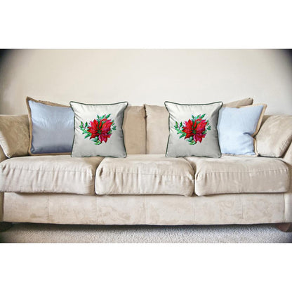 Poinsettia Large Indoor/Outdoor Pillow 18x18