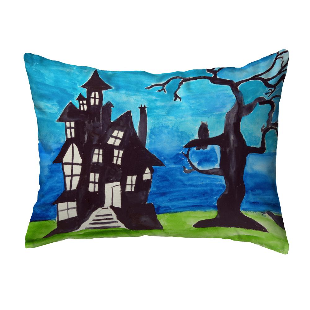 Haunted House Noncorded Indoor/Outdoor Pillow 11x14