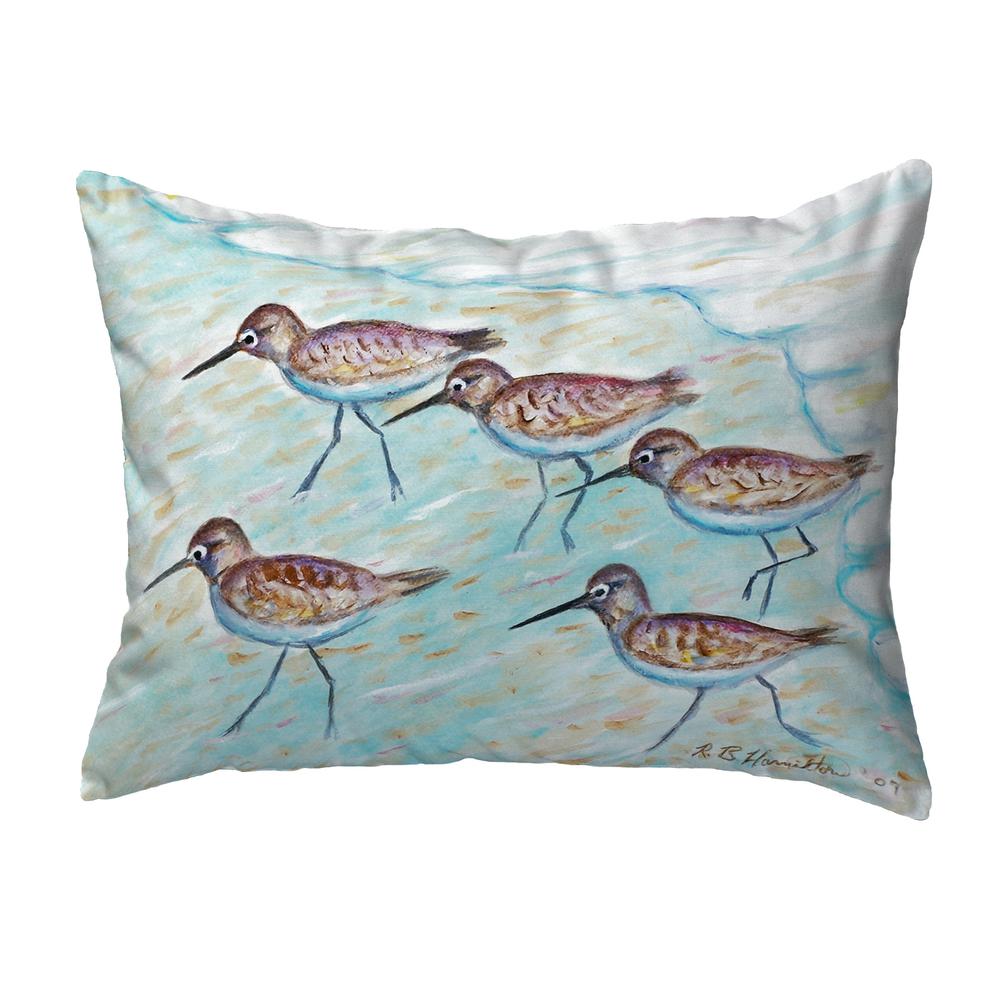 Sandpipers Small No-Cord Pillow 11x14