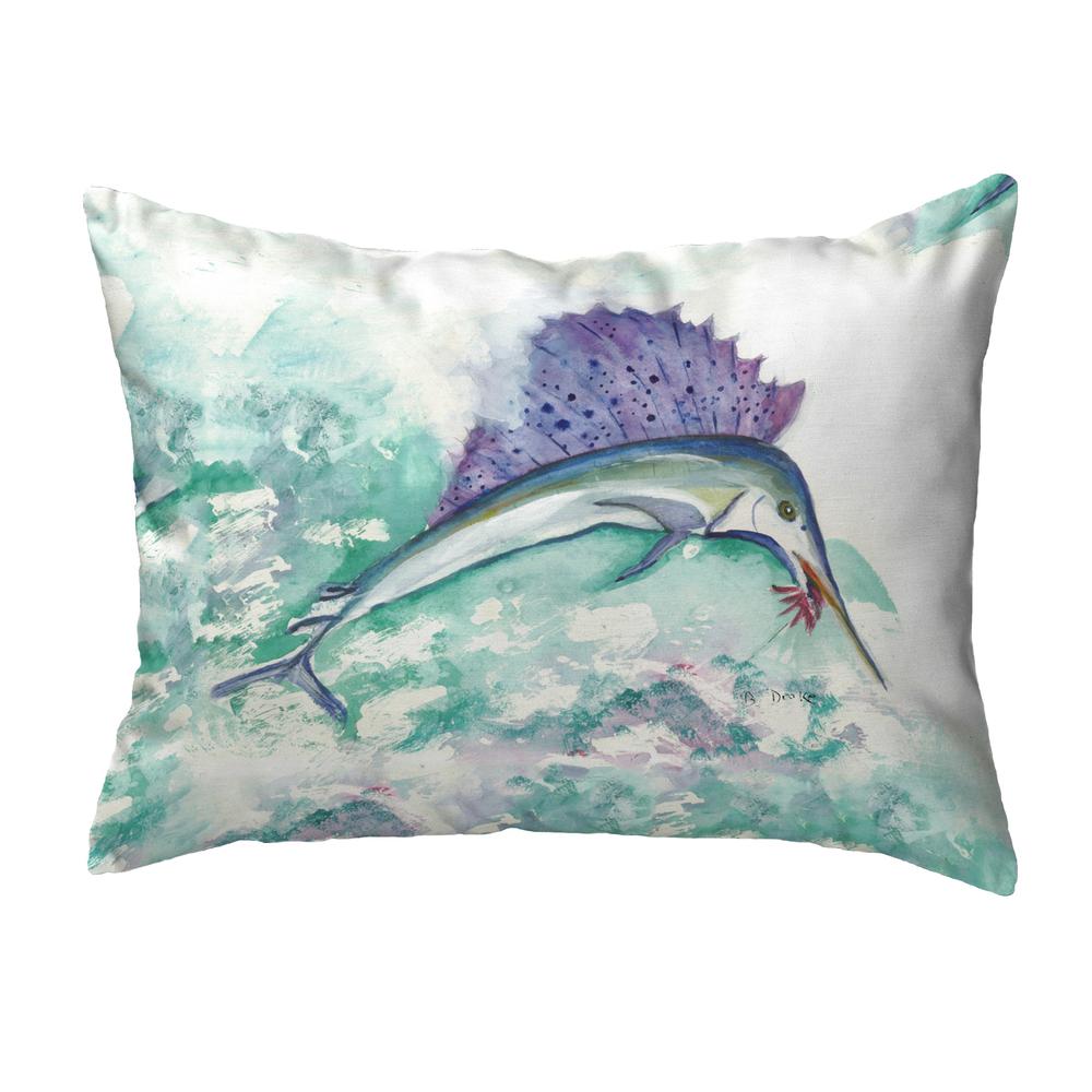 Betsy's Sailfish Small No-Cord Pillow 11x14