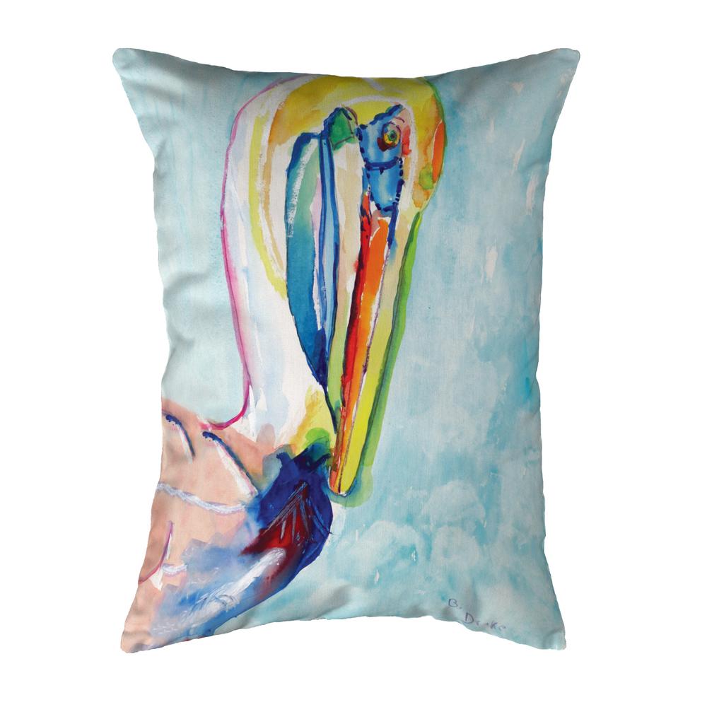 Pelican Head Small No-Cord Indoor/Outdoor Pillow 11x14
