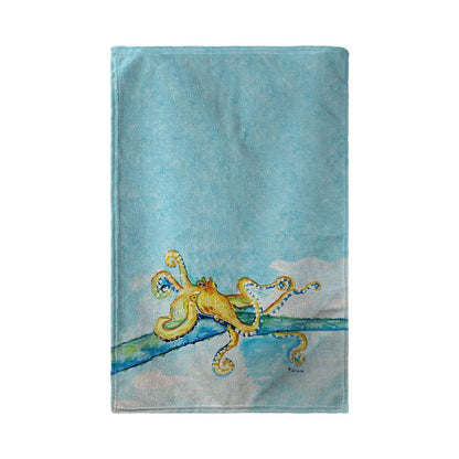 Gold Octopus Kitchen Towel