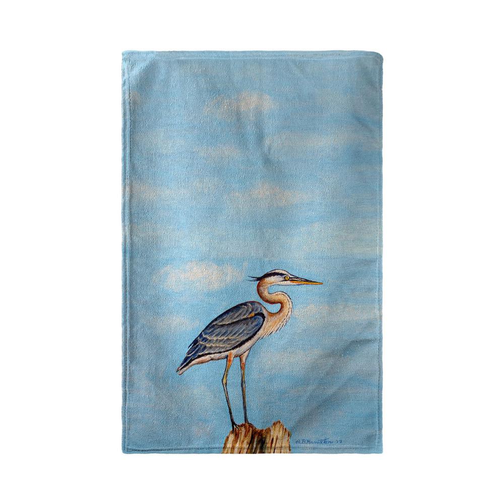 Blue Heron on Stump Kitchen Towel