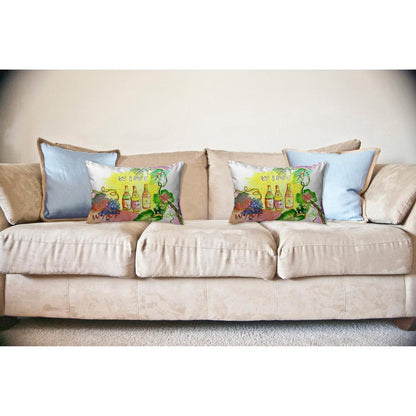 Wine Bottles No Cord Pillow 16x20