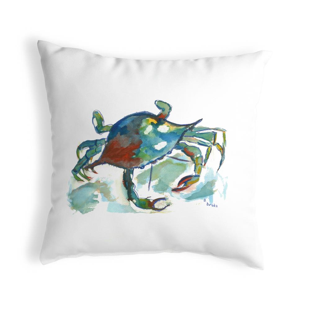 Betsy's Crab No Cord Pillow 18x18