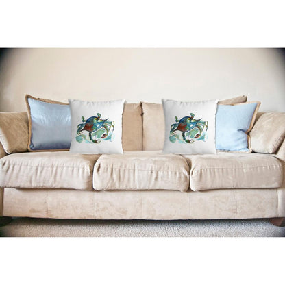 Betsy's Crab No Cord Pillow 18x18