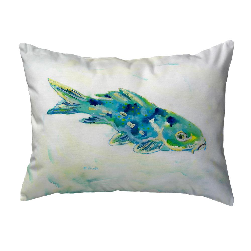 Blue Koi No Cord Pillow 16x20