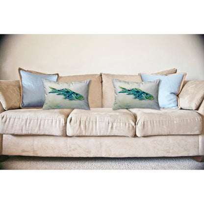Blue Koi No Cord Pillow 16x20