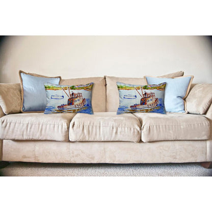 Rusty Boat No Cord Pillow 16x20