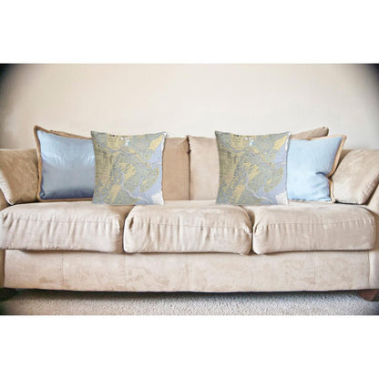 Savannah River and Wassaw Sound, GA Nautical Map Noncorded Indoor/Outdoor Pillow 18x18