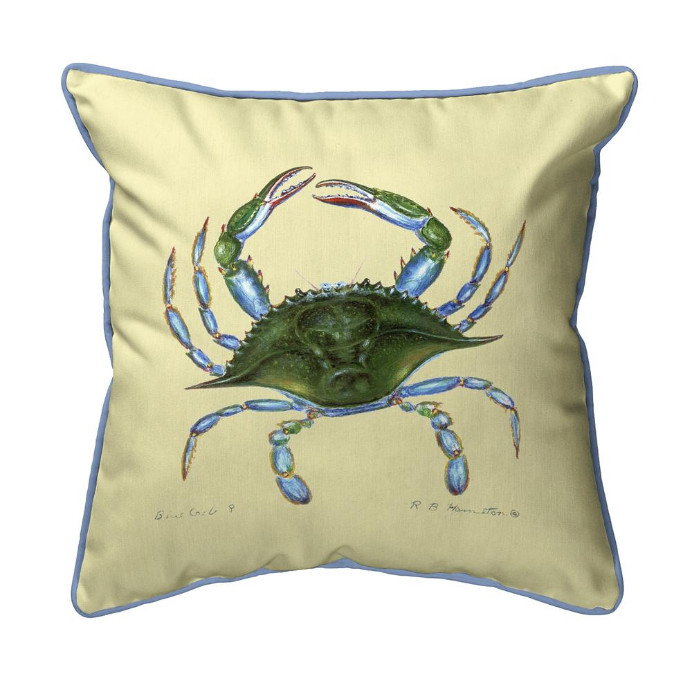 Blue Crab - Female Small Indoor/Outdoor Pillow 12x12