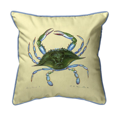 Blue Crab - Female Small Indoor/Outdoor Pillow 12x12