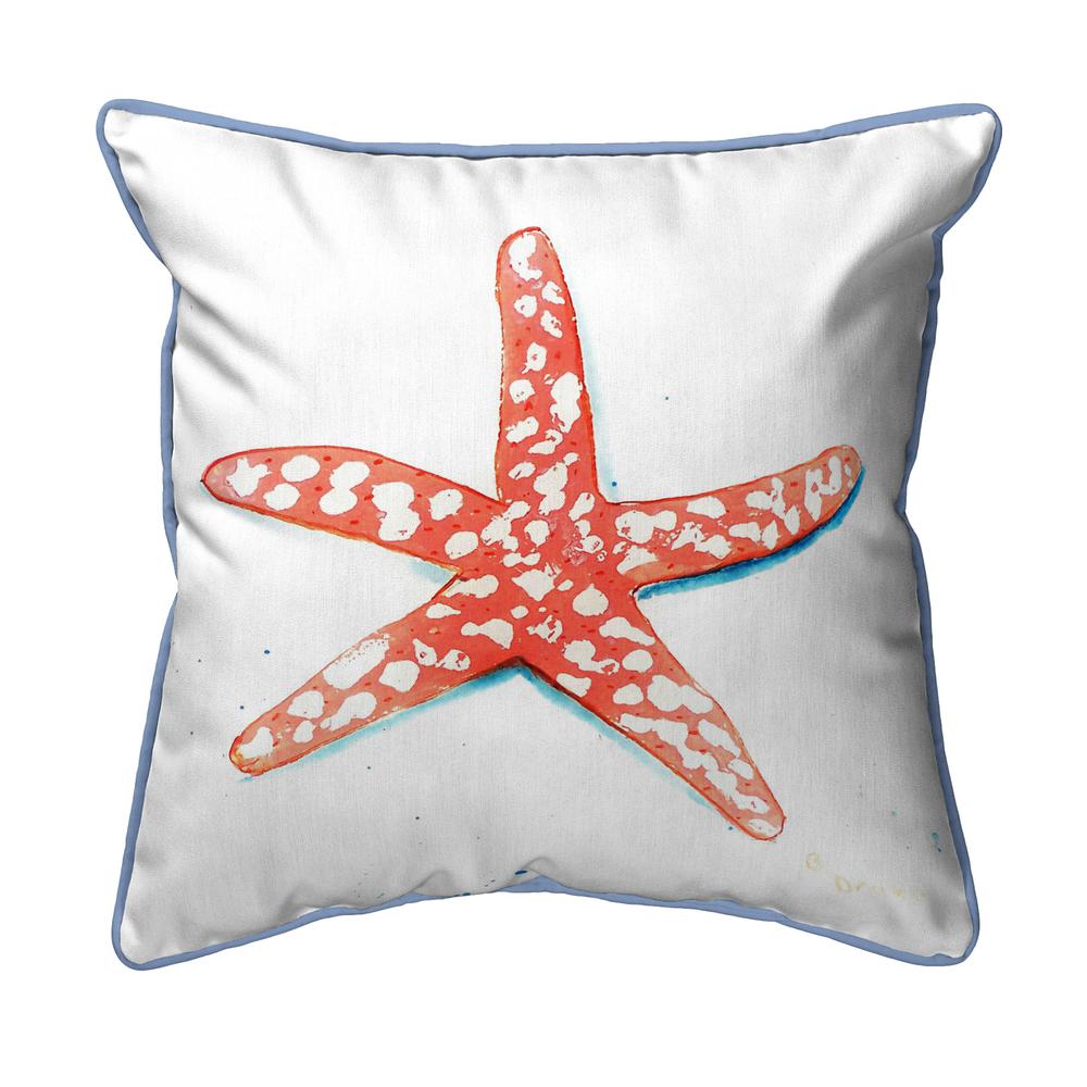 Coral Starfish Small Indoor/Outdoor Pillow 12x12