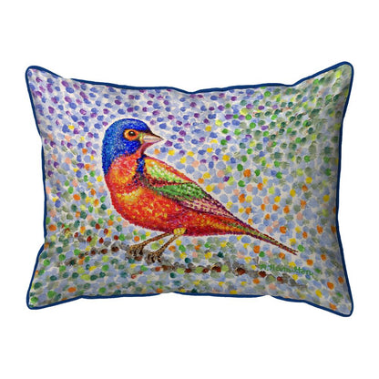 Painted Bunting Small Indoor/Outdoor Pillow 11x14