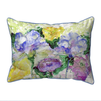 Watercolor Garden Small Indoor/Outdoor Pillow 11x14